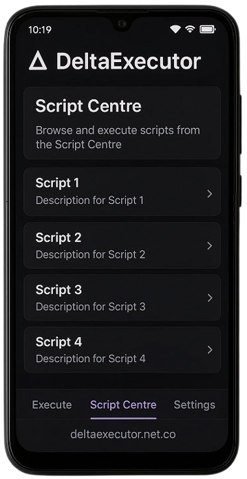 Built in script centre
